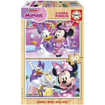 Puzzle Minnie Disney madera 2x50 piezas