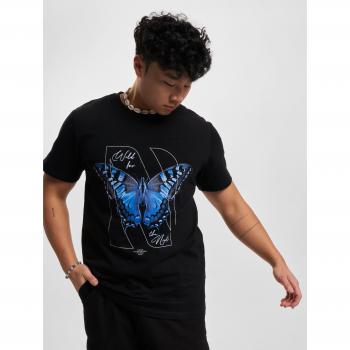 Mister Tee Men's Black Butterfly Winter T-Shirt