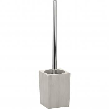 Wenko Milos Escobillero, Poliresina, Gris, 8.7x8.7x38 cm