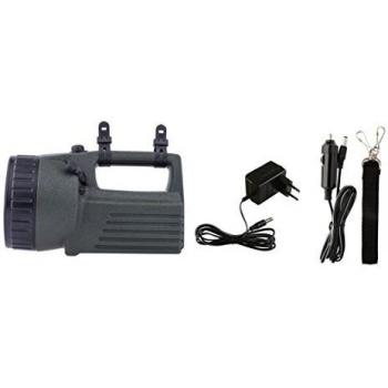 Emos P2307, recargables LED Linterna 3810 10 W, plástico, Black, Green, 11,7 x 21,7 x 14 cm