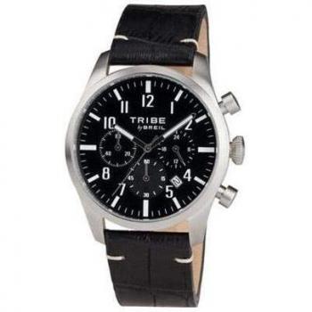 BREIL - Men's Watch Classic Elegance Collection EW0192 - Men's Watch Gent with Analogic Black Dial - VD53 TIME Module Movement - 3H Quartz - Watch Band Calf Leather in Black