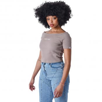 Camiseta de Mujer Project X Paris F231004 Gris M Topo