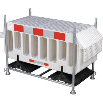 Estructura de Transporte y Almacenamiento para 15 Barreras de Seguridad 47,2 kg