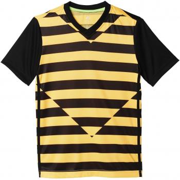 adidas YB LR P BR Tee - Camiseta para niño, color amarillo / negro, talla 140