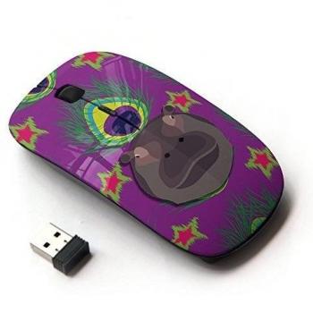 KOOLmouse [ Ratón óptico 2.4G inalámbrico ] [ Hippo Purple Peacock ]