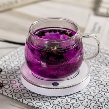 Almohadilla Calefactora Táctil Ajustable para Tazas de Agua - Temperatura de 55°C y Aislamiento para Platos de Leche - Mini Placa Caliente