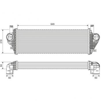 Intercooler VALEO 822903 de alta eficiencia para refrigeración de aire