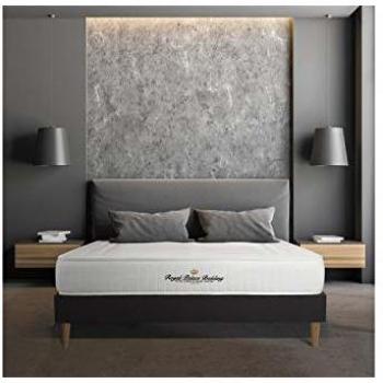 Somier negro con colchón de espuma viscoelástica Nottingham 160 x 200 cm - Altura 20 cm - Firmeza alta