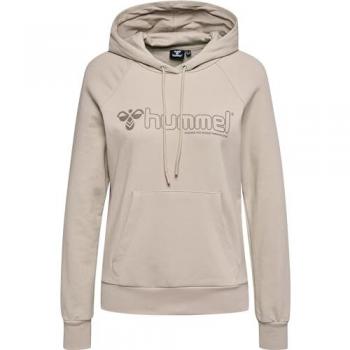 Hummel Noni 2.0 Women's Hoodie with Hood in Beige and Gray