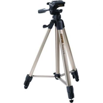 SUNPAK 620-080 Tripod with 3-Way Pan Head (Folded height: 20.8 INCH; Extended height: 60.2 INCH; Weight: 2.3lbs; Includes 2nd