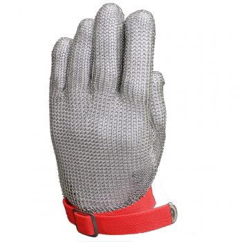 Anself - Guante de Seguridad de Malla de 304 Acero Inoxidable Resistente al Corte para la Protección de Mano