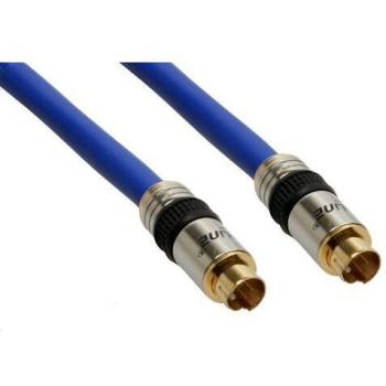 Cable S-VHS PREMIUM 10m con enchufes dorados y mini DIN de 4 pines