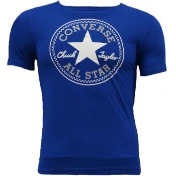 Camiseta de Manga Corta Infantil Converse Core Chuck Taylor Patch Azul