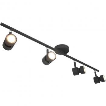 Lámpara de Techo LED Natasja 4 Focos 7W 1920lm GU10 Negro Metal