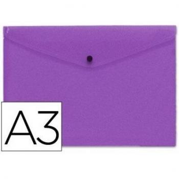 Carpeta liderpapel dossier broche 44246 polipropileno din a3 violeta serie frosty