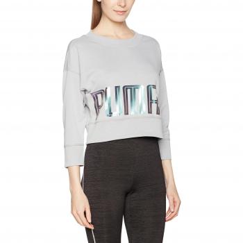 Puma Yogini Jersey Sudadera, primavera/verano, mujer, color gris, tamaño L