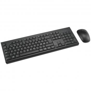 Kensington KM150 EQ Conjunto Teclado y Ratón Inalámbrico Full Size QWERTY Pan Nórdico Negro