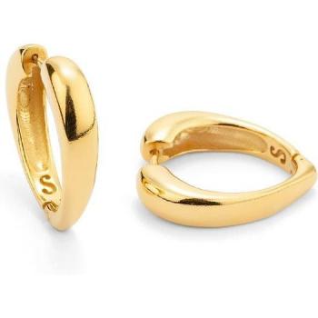 Secrecy - Pendientes Self love de plata dorado.