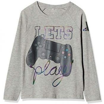 Name IT NOS Jeans Thomas Megaflex Camisa Manga Larga, Gris