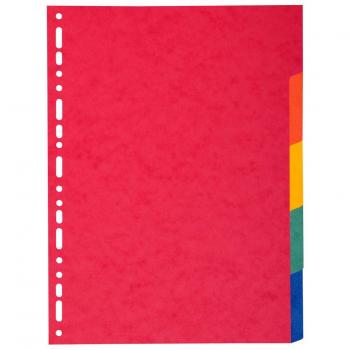 Separadores A4 Maxi 5 Partes Exacompta 220gsm Cartón Reciclado Multicolor