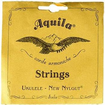 Aquila New Nylgut Cuerdas para ukelele soprano, afinación regular GCEA, 3 juegos