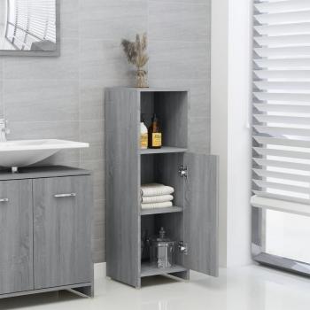 Mueble de baño gris Sonoma 30x30x95 cm madera multicapa