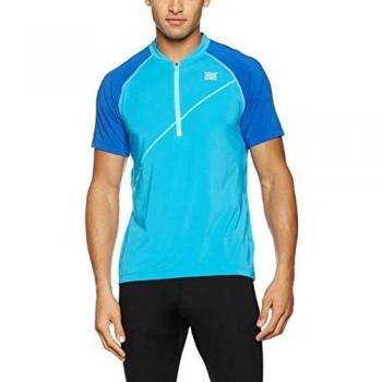 Tao Sportswear Hombre unidad manga corta camiseta Zip Azul bali/Cobalt Talla:52