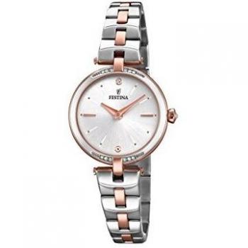Festina Reloj Análogo clásico para Mujer de Cuarzo con Correa en Acero Inoxidable F20308/2