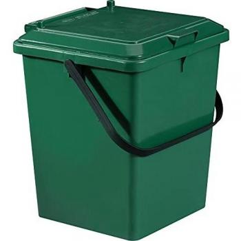 Cubo de Compostaje Bio Garantía 8 Litros Verde con Tapa Plegable