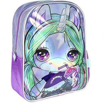 Mochila Poopsie Unicorn Iridiscente 31cm