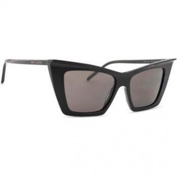 Saint Laurent SL 372 Large Sunglasses, Black, Female, Size: 54 MM