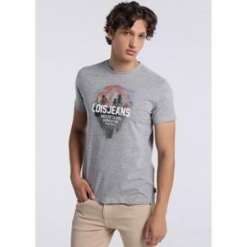 LOIS JEANS - Camiseta manga corta 131962 Gris