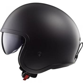 Casco Jet LS2 OF599 Spitfire II Negro Mate Sólido 2XL