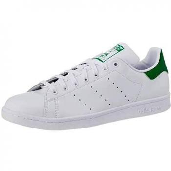 Adidas Stan Smith White/Green Leather Sneakers for Men
