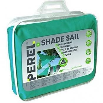 Vela de sombra triangular 3.6 x 3.6 x 3.6 m color azul celeste