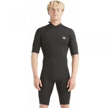 Billabong 2/2mm Absolute - Traje de Surf de Primavera con Manga Corta y Cremallera en la Espalda para Hombre