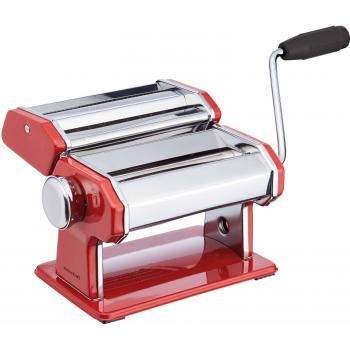 Máquina de Pasta Fresca KitchenCraft: World of Flavours, Acero Inoxidable, Color Rojo