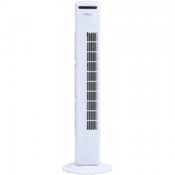 VidaXL Ventilador de Torre 45W Blanco con Control Remoto y Temporizador