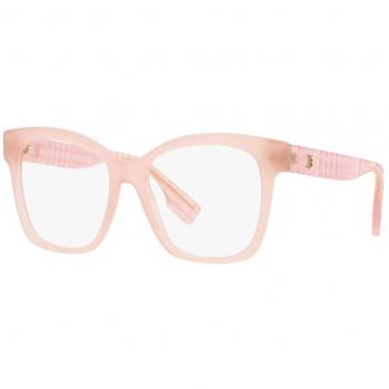 Burberry BE2363 Sylvie Eyewear - Square Oversized Glasses, Pink, Female, Size: 51 MM