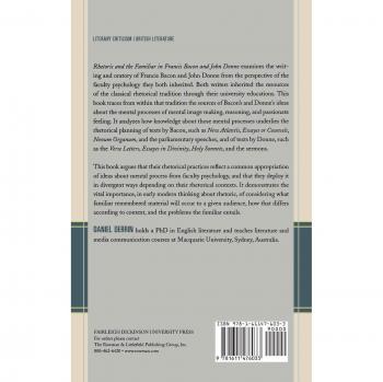 Rhetoric and Familiarity: Analyzing Francis Bacon and John Donne's Works