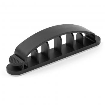 StarTech.com 100 Pack Cable Management Clips - Self Adhesive 6 Slot Cable Comb - Reusable Desktop USB/Computer/Ethernet/AV Cord Organizer - Sticky Cable Holders - Nylon Cable Clamp UL Rated