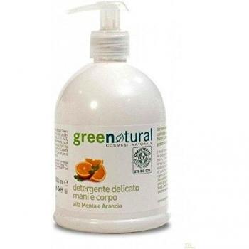 Greenatural - Jabón manos menta y naranja - 5197-500ml-Greenatural