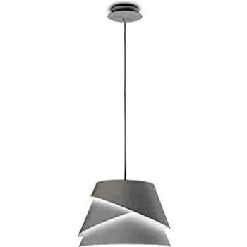 Colgante Alborán 1 bombilla blanco 30cm