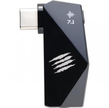 Mad Catz F.R.E.Q. DAC-L Adaptador Audio 7.1 USB-C a Jack 3.5mm, convertidor de audio digital a analógico con soporte para sonido envolvente 7.1, conexión USB-C y