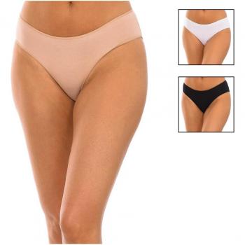 Pack de 3 Slips de Microfibra Bamboo KISSES & LOVE para Mujer