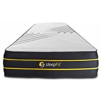 Colchón Sleepfit blanco con espuma viscoelástica 90 x 190