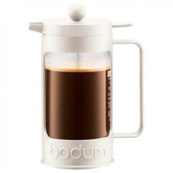 Bodum Cafetera émbolo, Blanco Crema, 8 Tazas