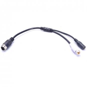 Cocar Cable con 4 Pines Macho a RCA Adaptador de Cámara Marcha Atrás