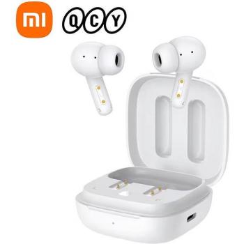 Auriculares Inalámbricos QCY T13 ANC Bluetooth 5.3 con Cancelación Activa de Ruido y Carga Rápida - Versión Básica Blanca
