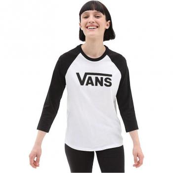 Camiseta de Manga Corta Mujer Vans Drop V Raglan